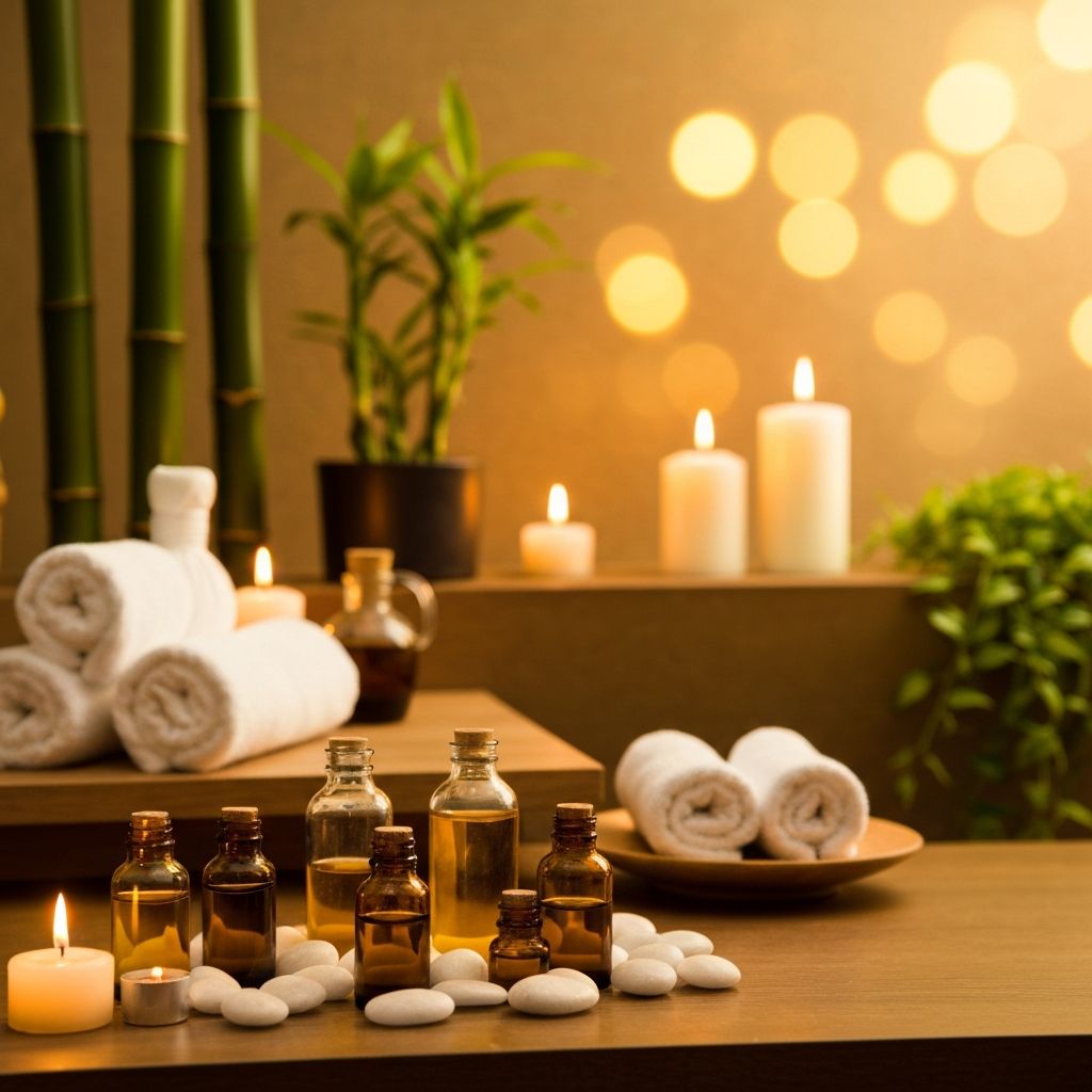 Ambiente relaxante de spa